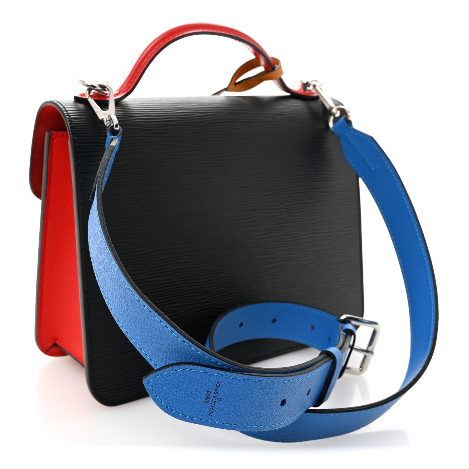 Louis Vuitton Epi Neo Monceau Black Coquelicot Blue Roi Safran
