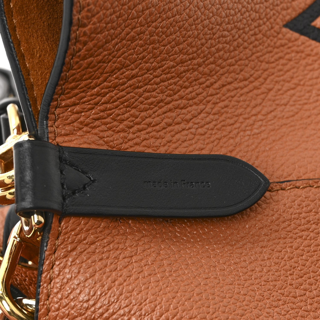 Louis Vuitton Empreinte Monogram Giant Crafty Neonoe MM Caramel Black