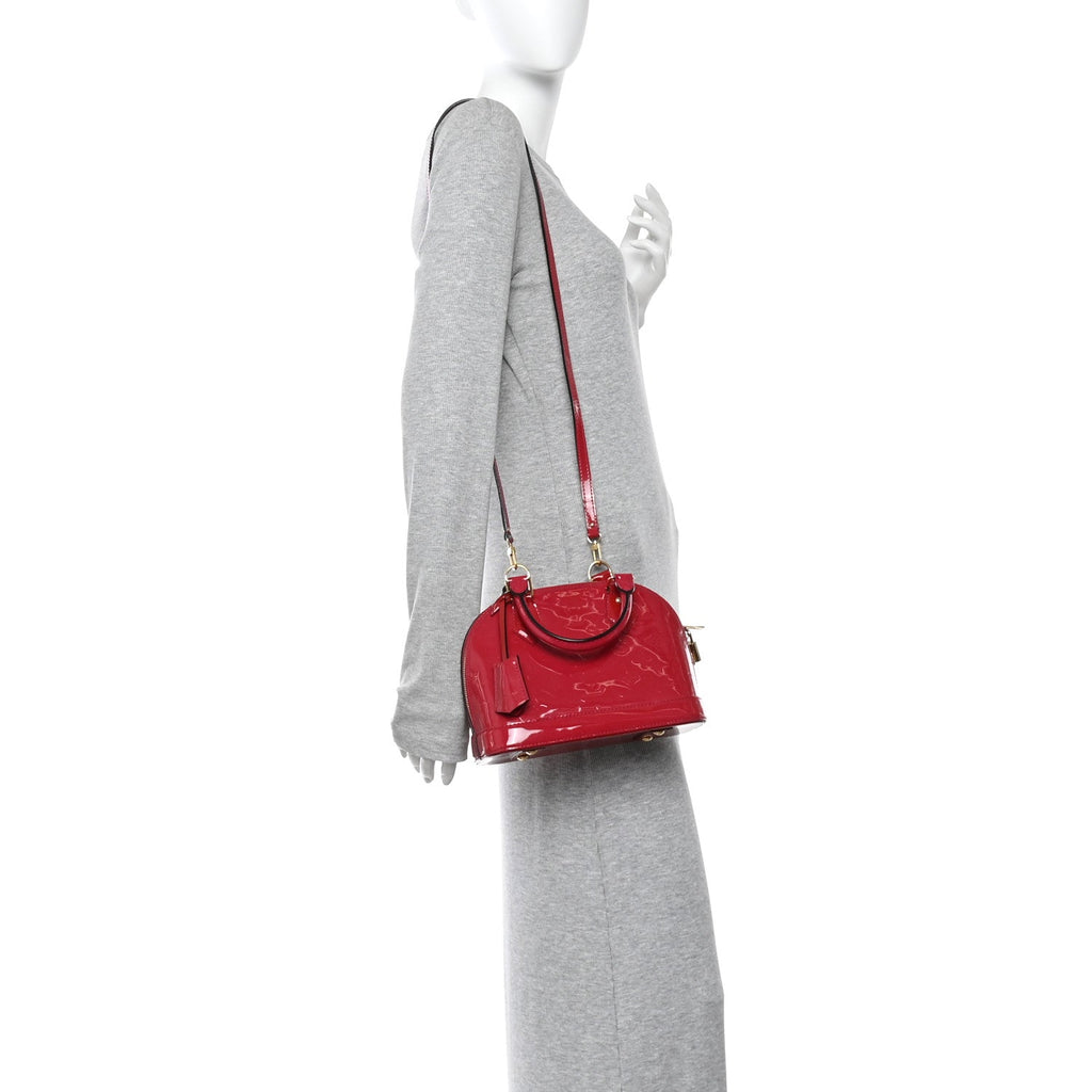 Louis Vuitton Vernis Alma BB Rose Indien
