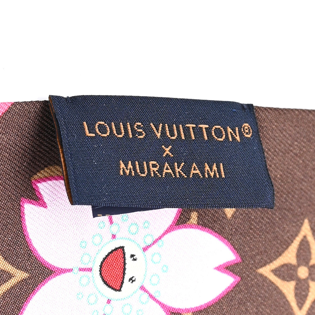 Louis Vuitton LV X TM Silk Monogram Cherry Blossom BB Bandeau Tan