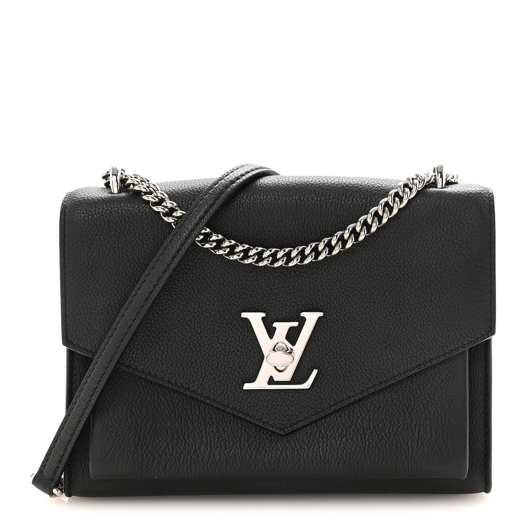 Louis Vuitton Soft Calfskin My Lockme Chain Bag BB Black