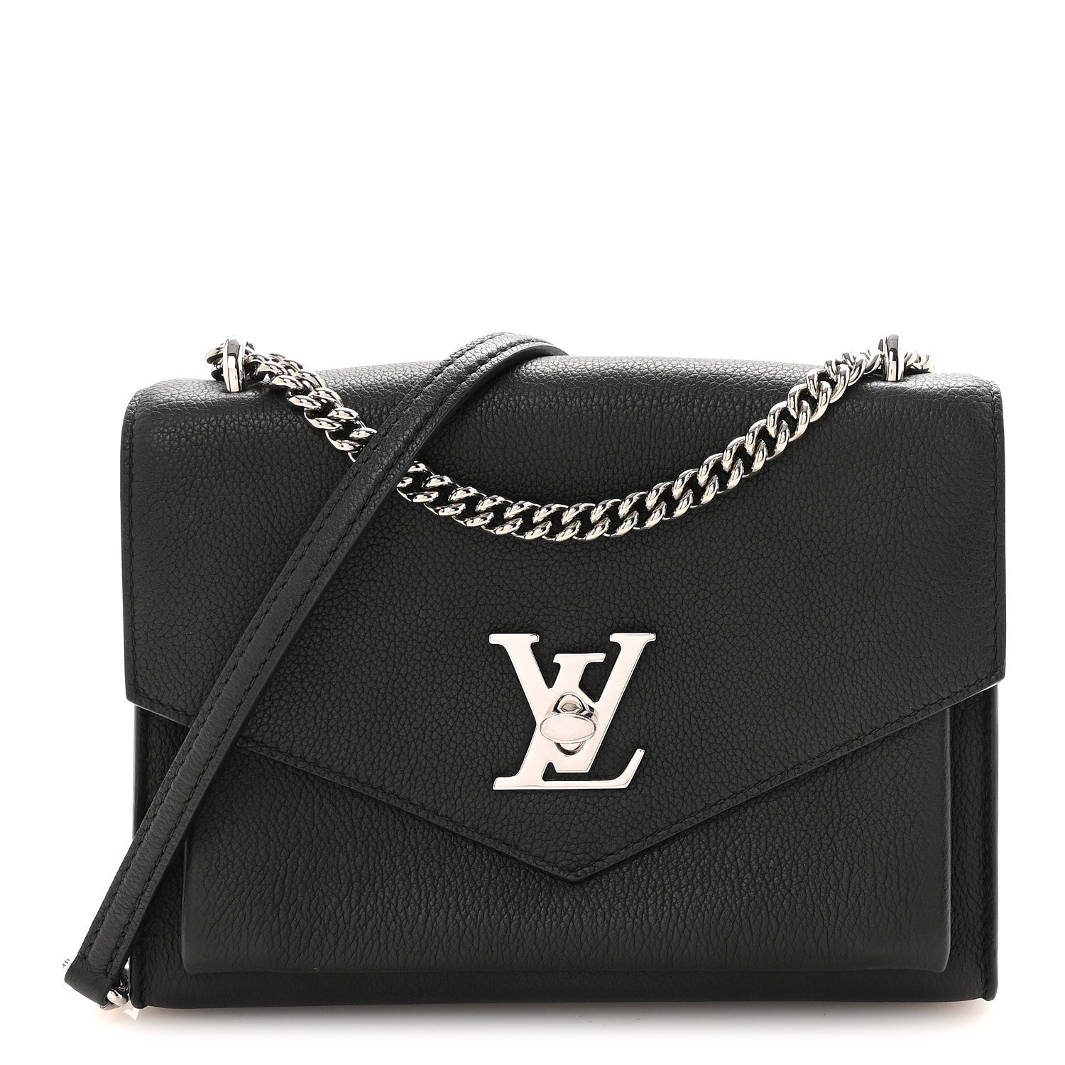 Louis Vuitton Soft Calfskin My Lockme Chain Bag BB Black