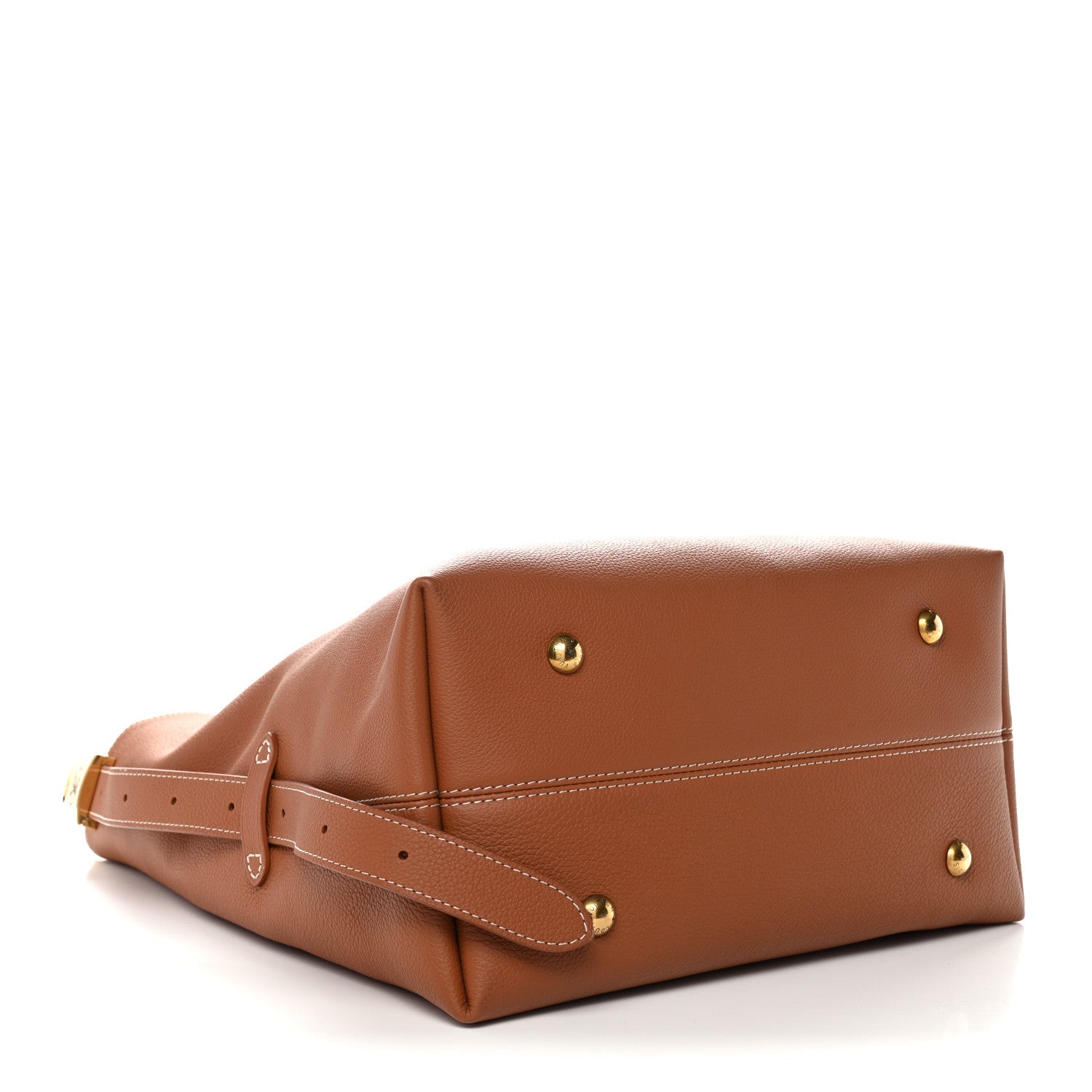 Louis Vuitton Grained Calfskin Low Key Hobo MM Cognac