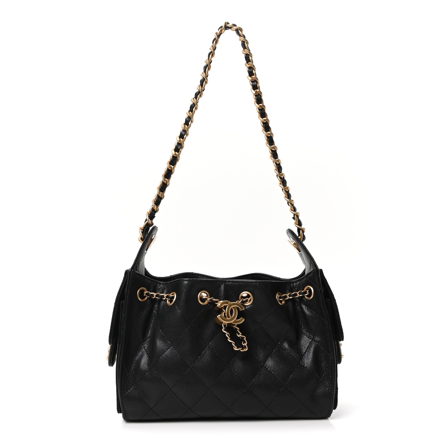 Chanel Caviar Quilted Mini Chanel 25 Handbag Black