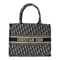 Christian Dior Oblique Medium Book Tote Blue Multicolor