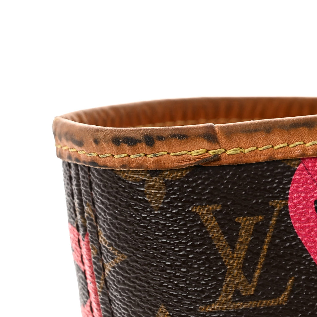 Louis Vuitton Monogram Bay Neverfull MM Rose Ballerine Poppy