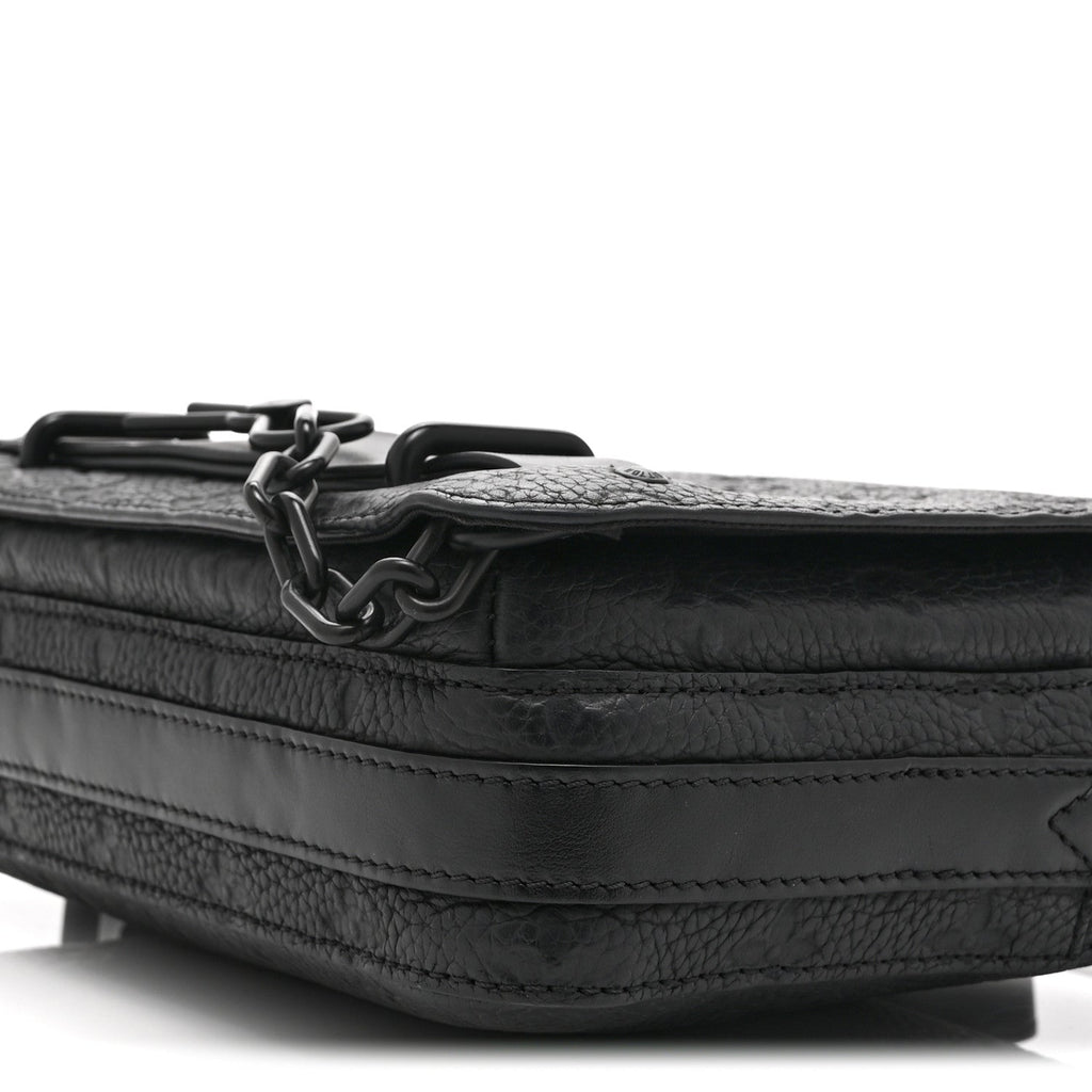 Louis Vuitton Taurillon Monogram Steamer Messenger Black