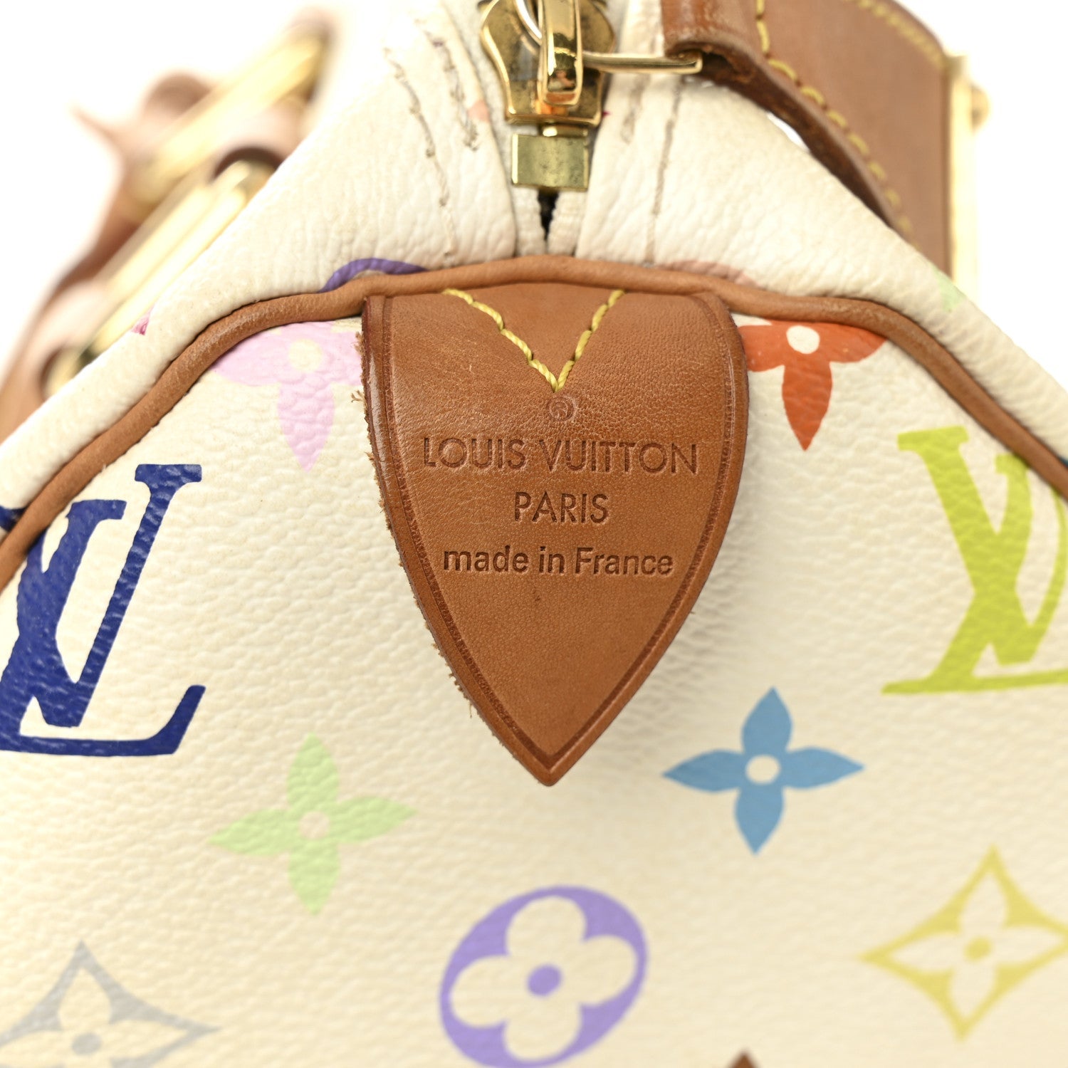 Louis Vuitton Monogram Multicolor Speedy 30 White