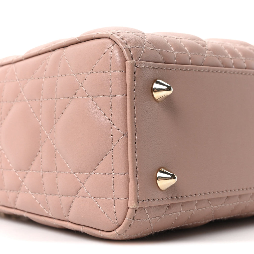 Christian Dior Lambskin Cannage Small My ABCDior Lady Dior Fard