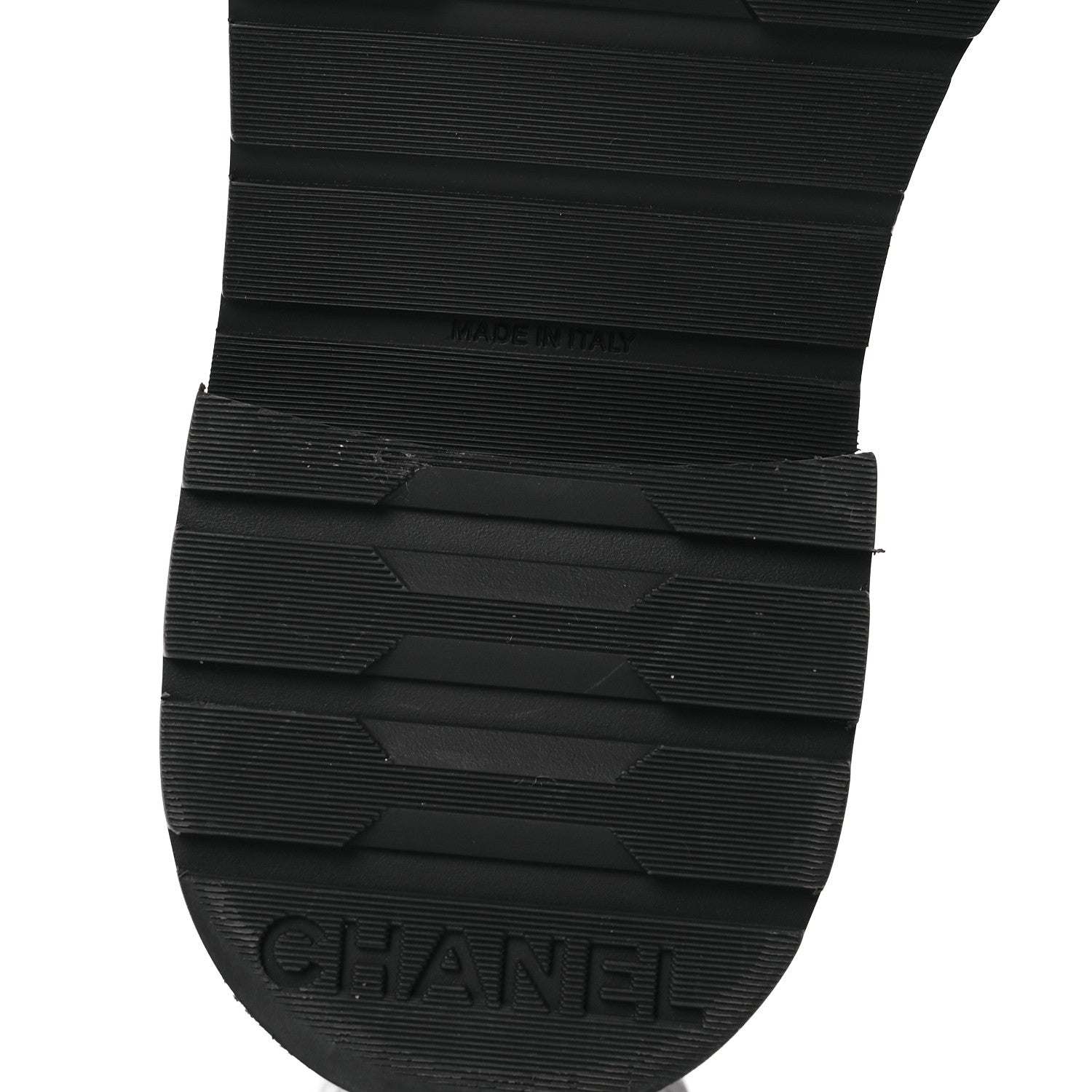 Chanel Shiny Calfskin Quilted Lace Up Combat Boots 37 Black
