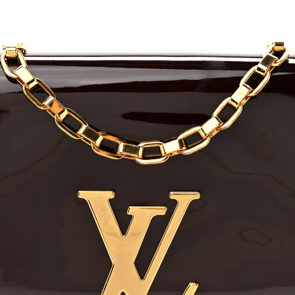 Louis Vuitton Patent Chain Louise GM Amarante