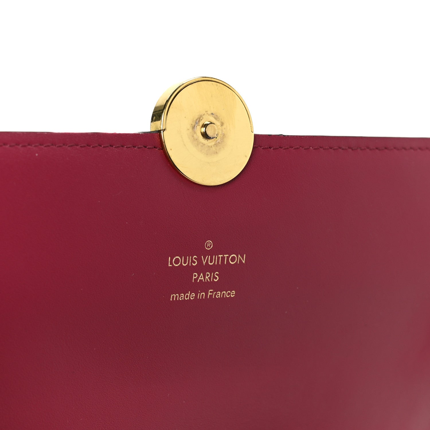 Louis Vuitton Monogram Flore Chain Wallet Fuchsia