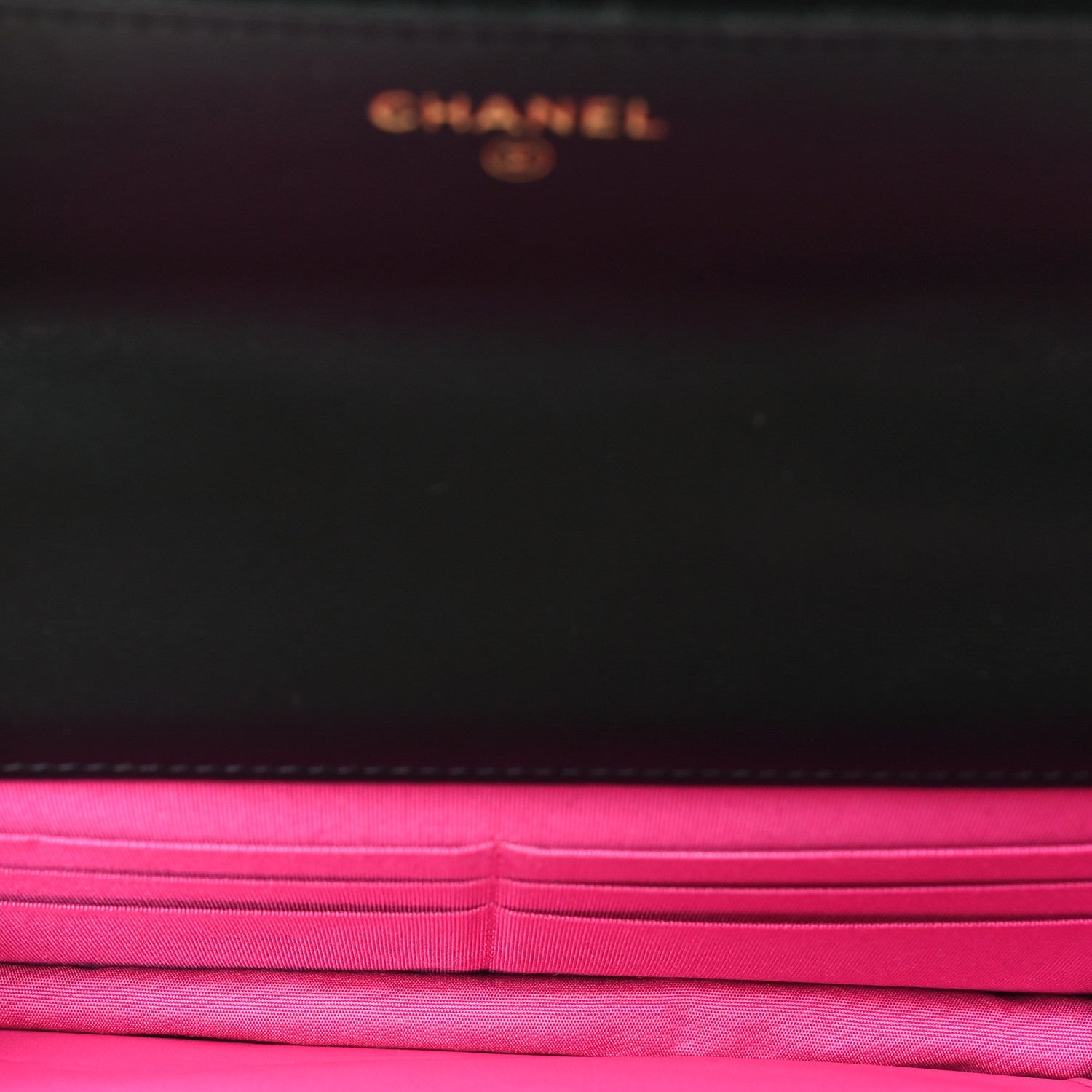 Chanel Fabric Printed Chanel 19 Wallet On Chain WOC Black Multicolor