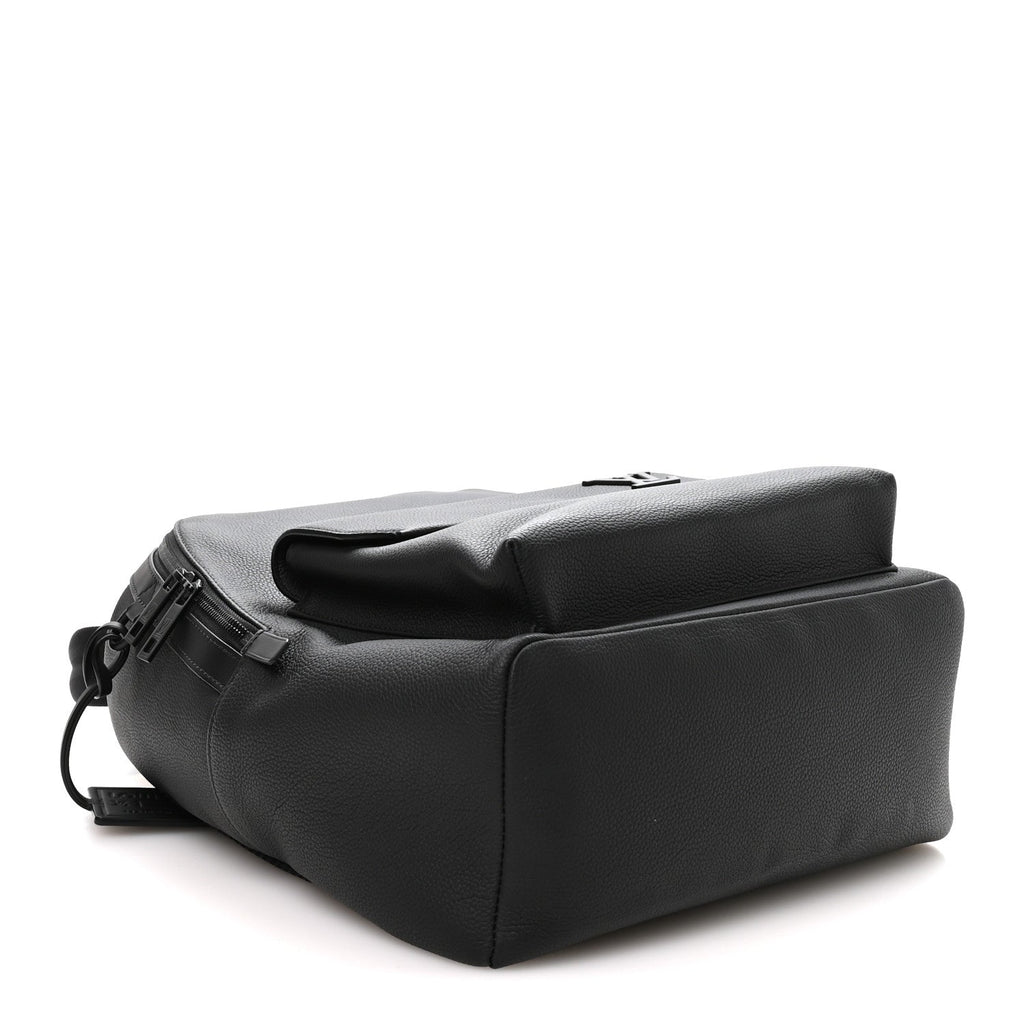 Louis Vuitton Grained Calfskin Aerogram Takeoff Backpack Black