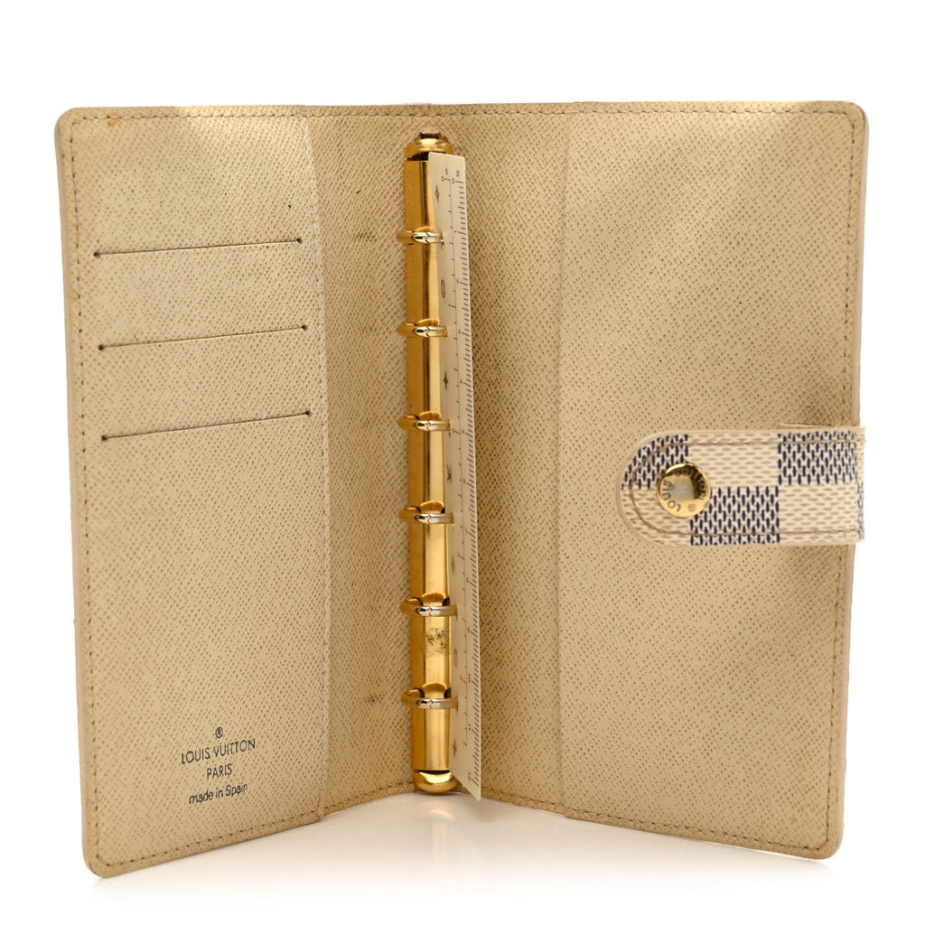 Louis Vuitton Damier Azur Small Ring Agenda Cover