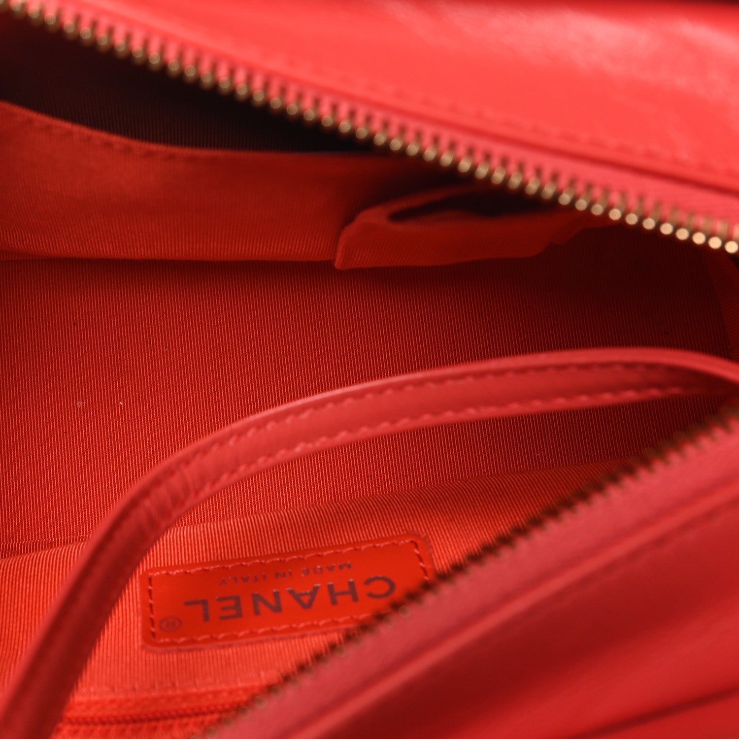 Chanel Aged Calfskin Quilted Small Gabrielle Hobo Coral