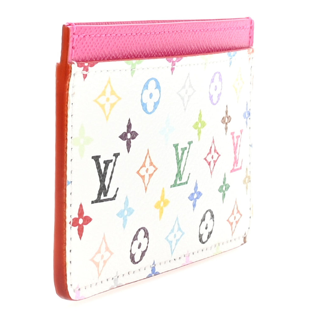 Louis Vuitton LV X TM Monogram Multicolor Card Holder Kawaii Pink
