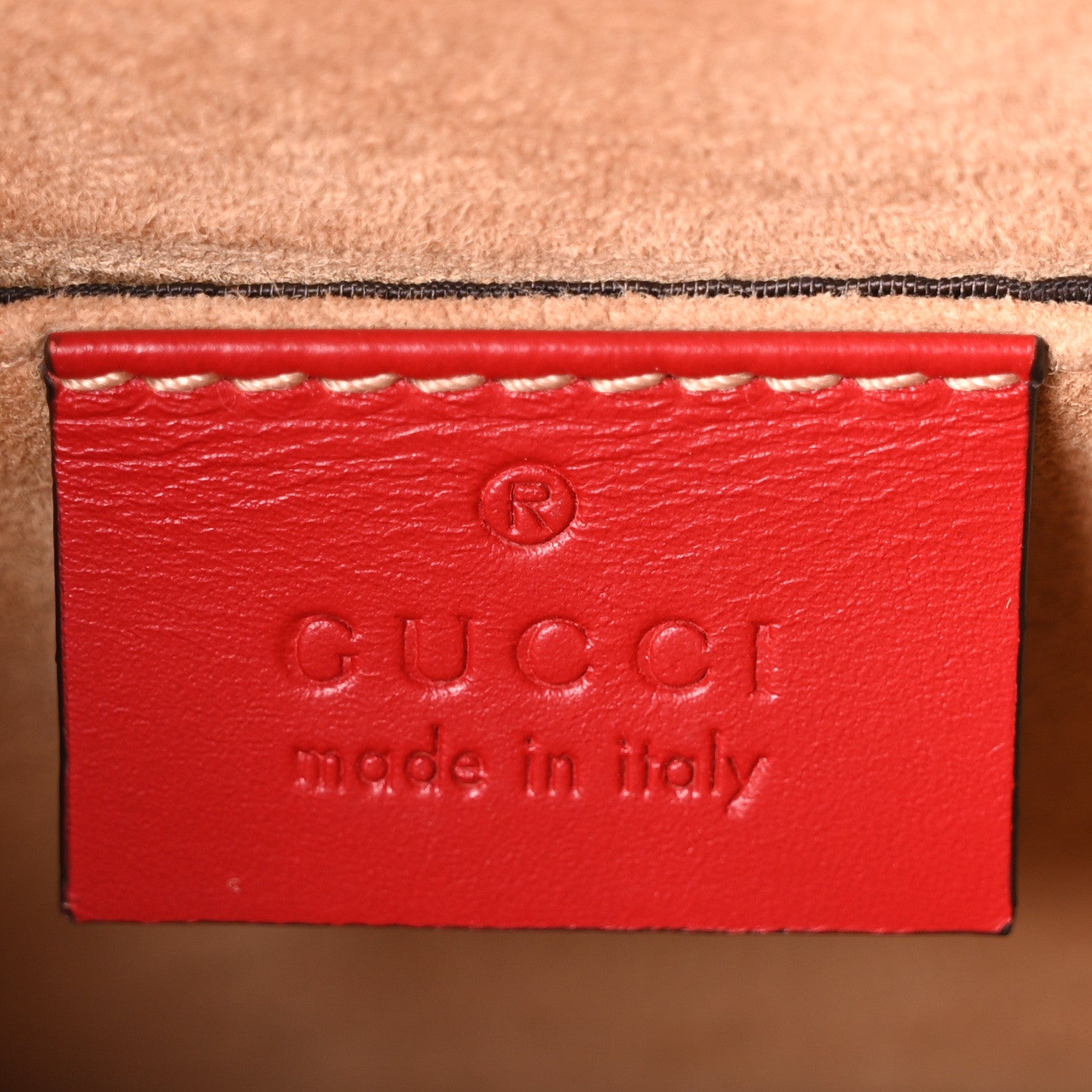 Gucci Calfskin Mini Sylvie Chain Shoulder Bag Hibiscus Red