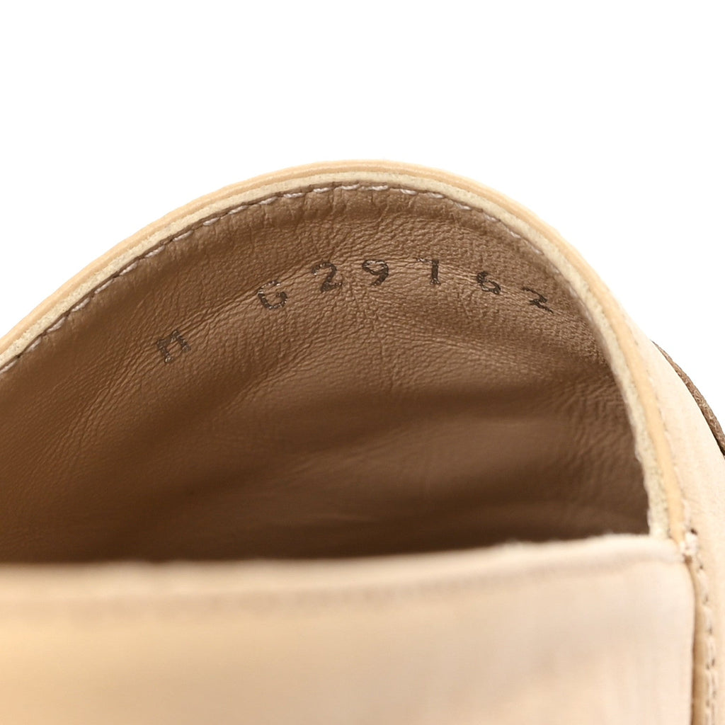 Lambskin CC Espadrilles 37 Beige Black