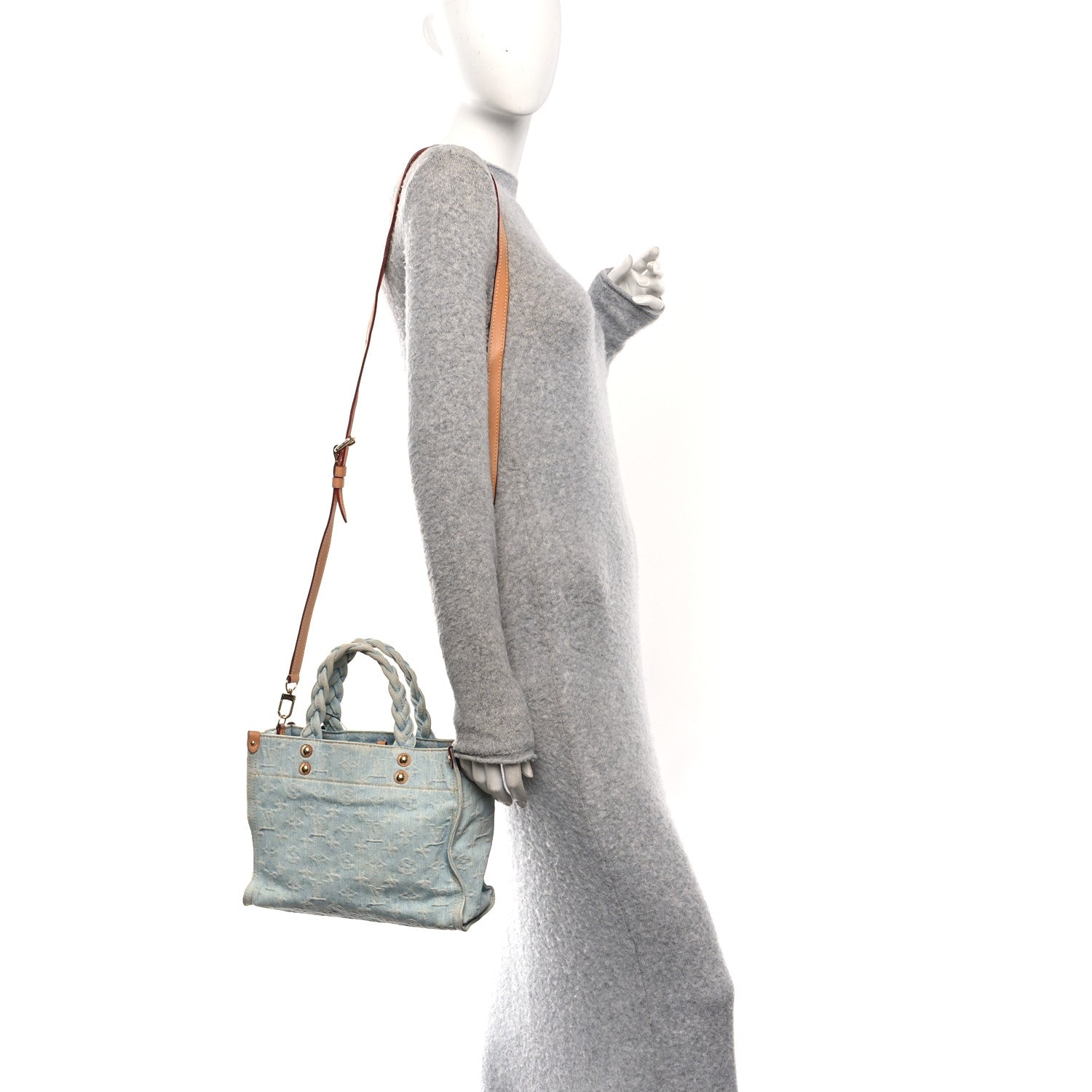 Louis Vuitton Monogram Washed Denim Let Go PM Sky Blue