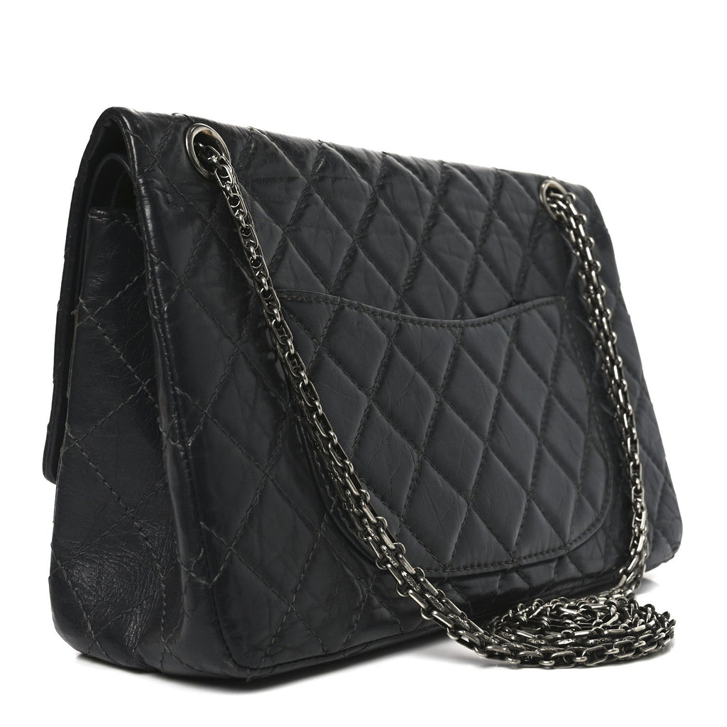 Chanel Aged Calfskin Quilted 2.55 Reissue 226 Flap Grey
