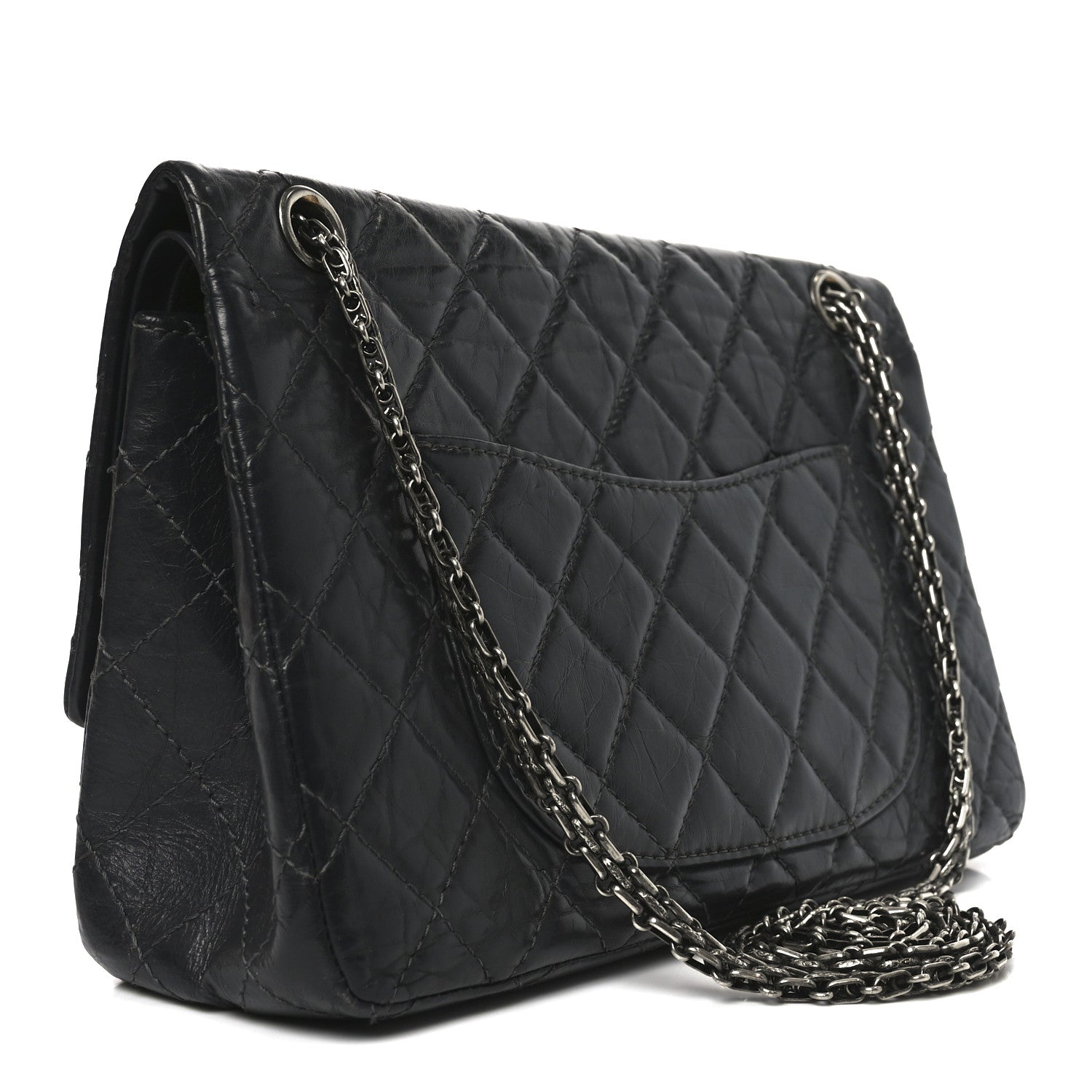 Chanel Aged Calfskin Quilted 2.55 Reissue 226 Flap Grey