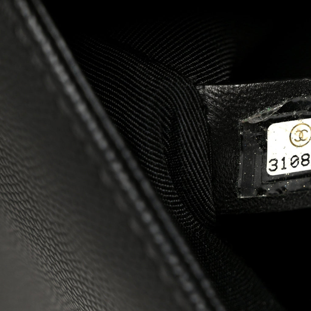 Chanel Caviar Quilted Medium Boy Flap Black