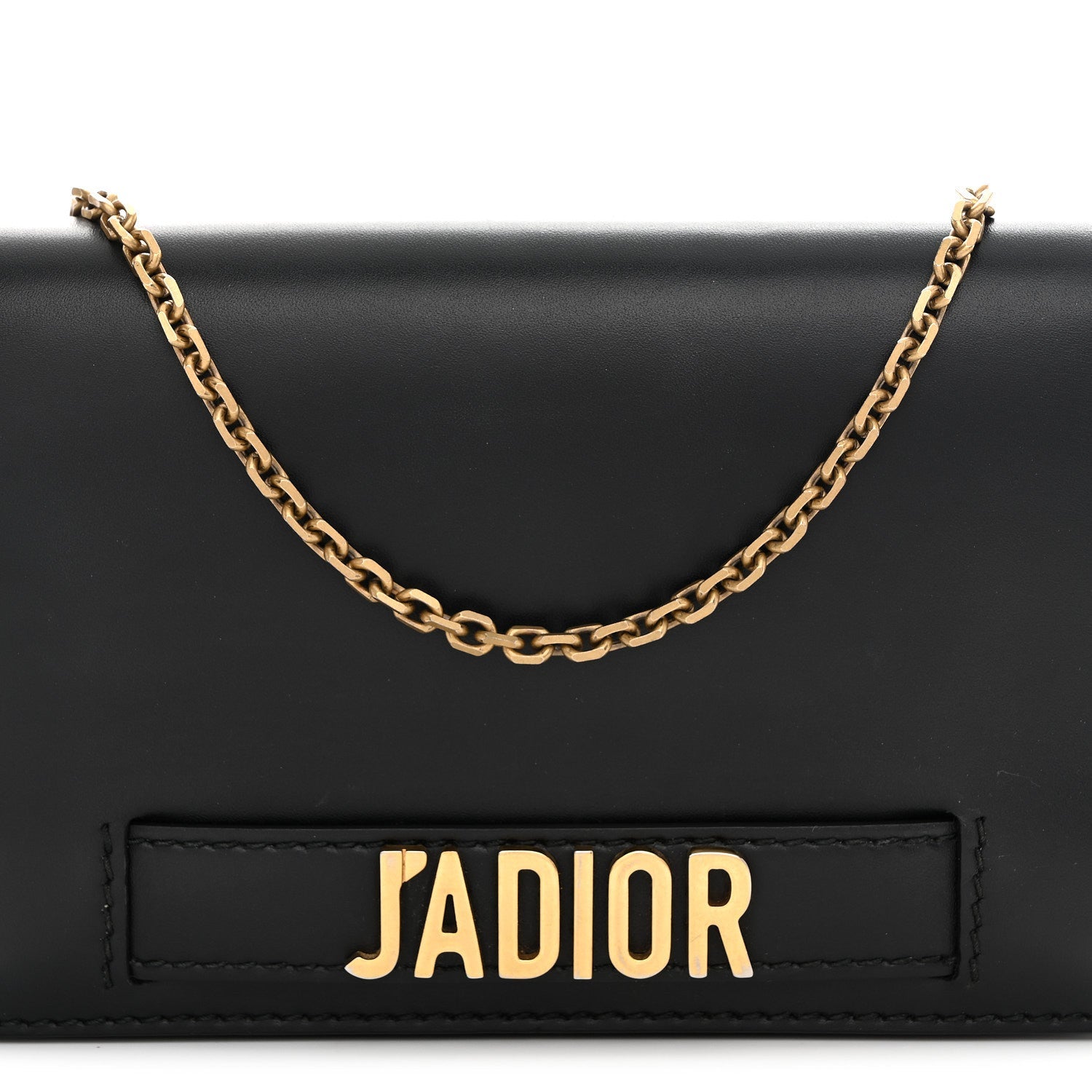 Christian Dior Calfskin J'Adior Wallet on Chain Pouch Black