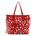 Louis Vuitton LV X YK Empreinte Infinity Dots Neverfull MM Rouge White