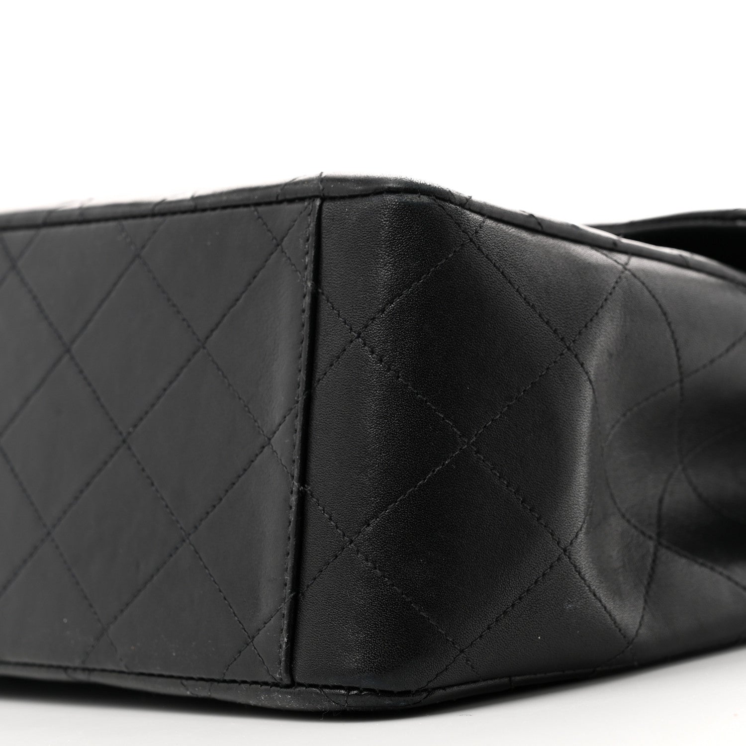 Chanel Lambskin Quilted XL Jumbo Single Flap Black