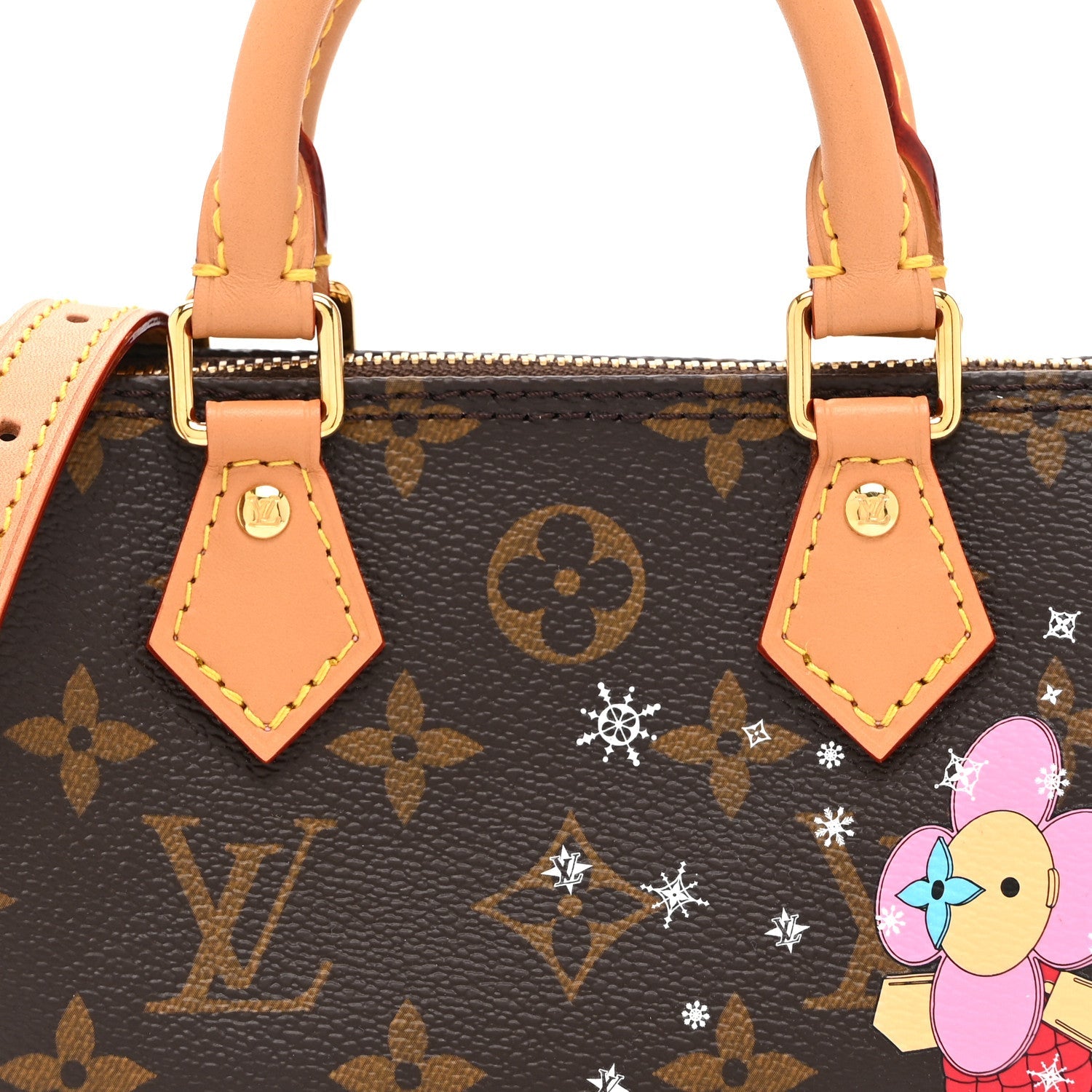 Louis Vuitton Monogram Vivienne Ice Skating Nano Speedy Bandouliere Pink