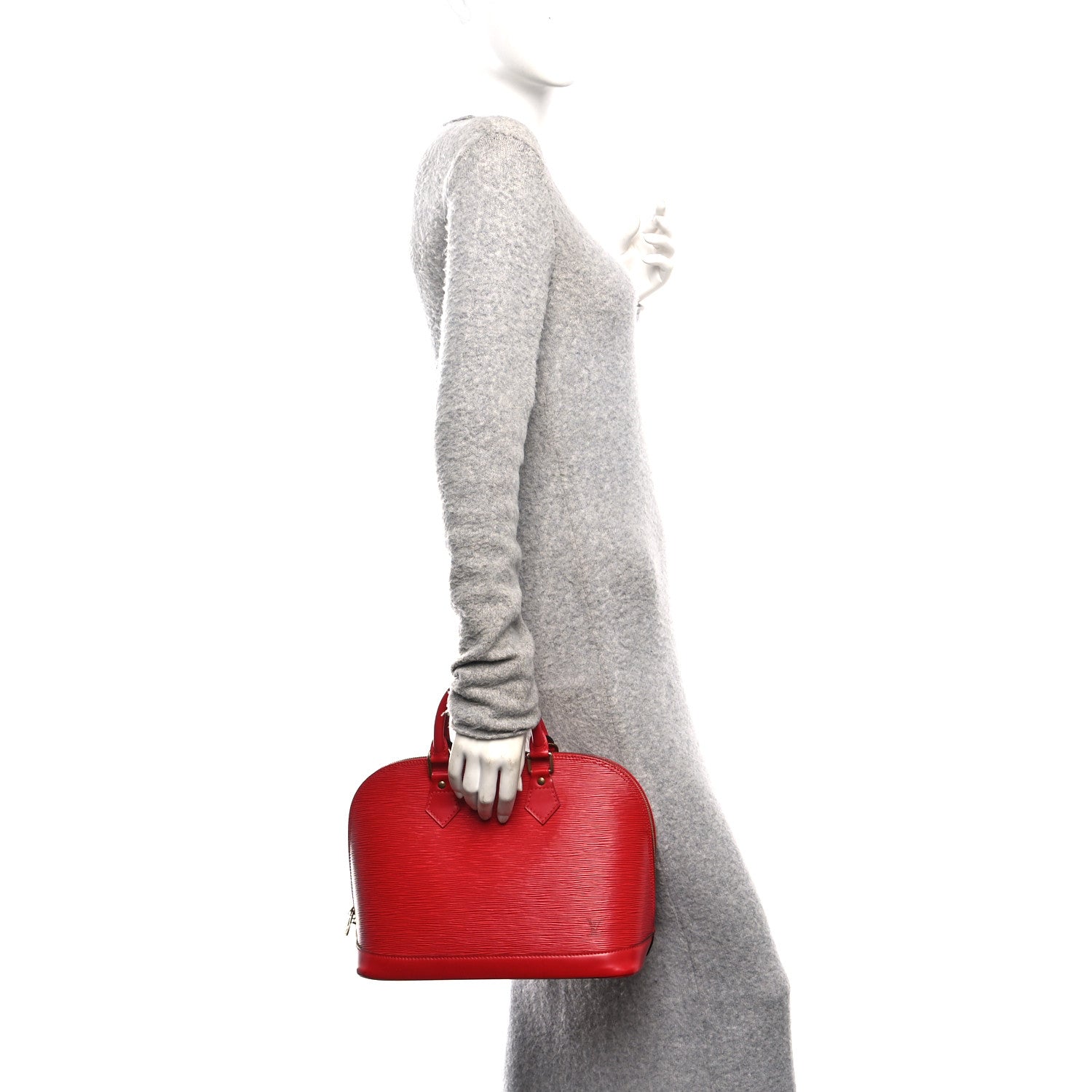 Louis Vuitton Epi Alma PM Castillan Red