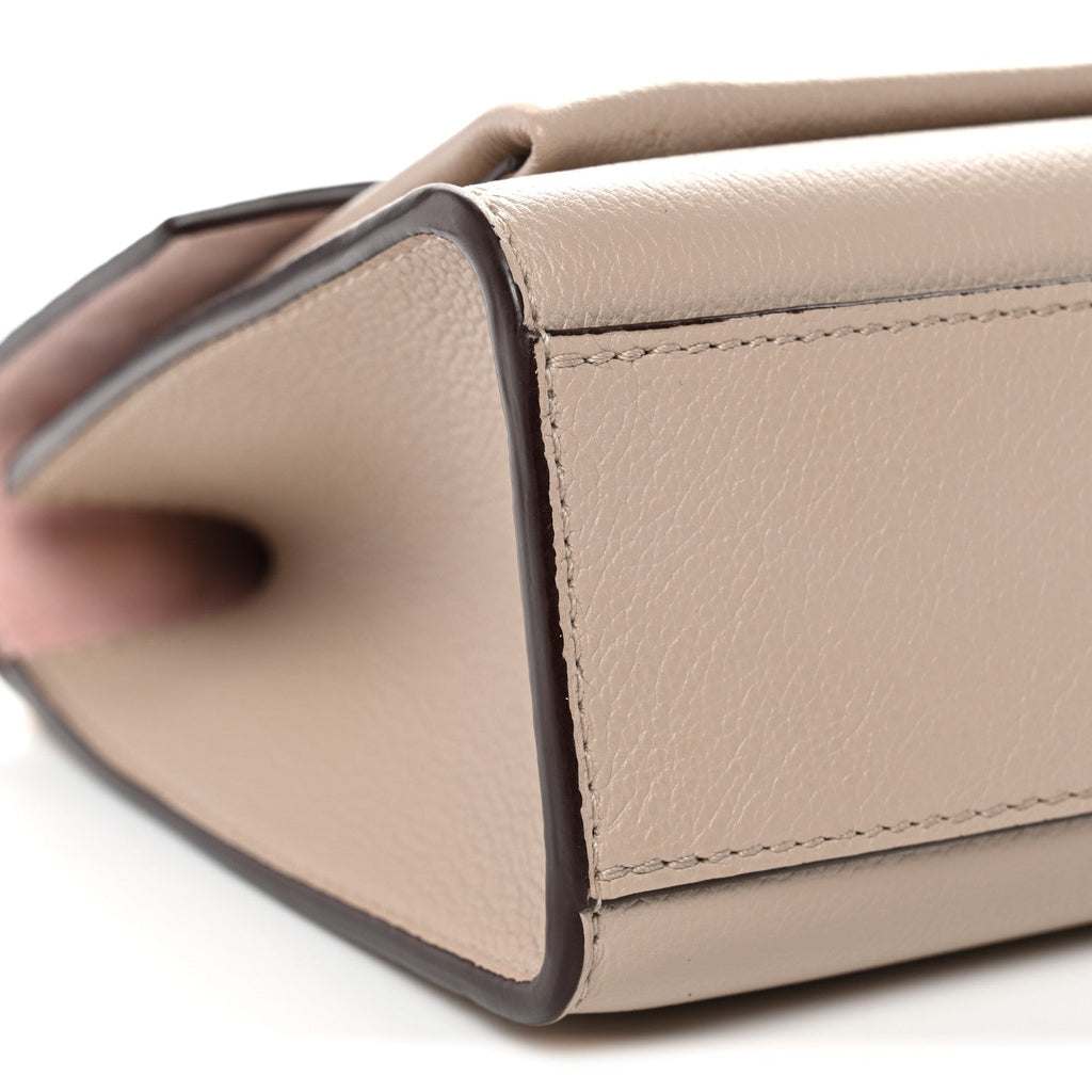 Louis Vuitton Soft Calfskin Mylockme Chain Bag BB Greige