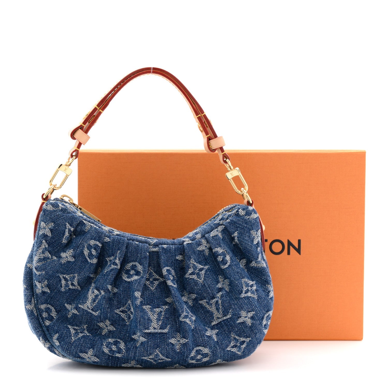 Louis Vuitton Monogram Denim Pochette Valley Blue