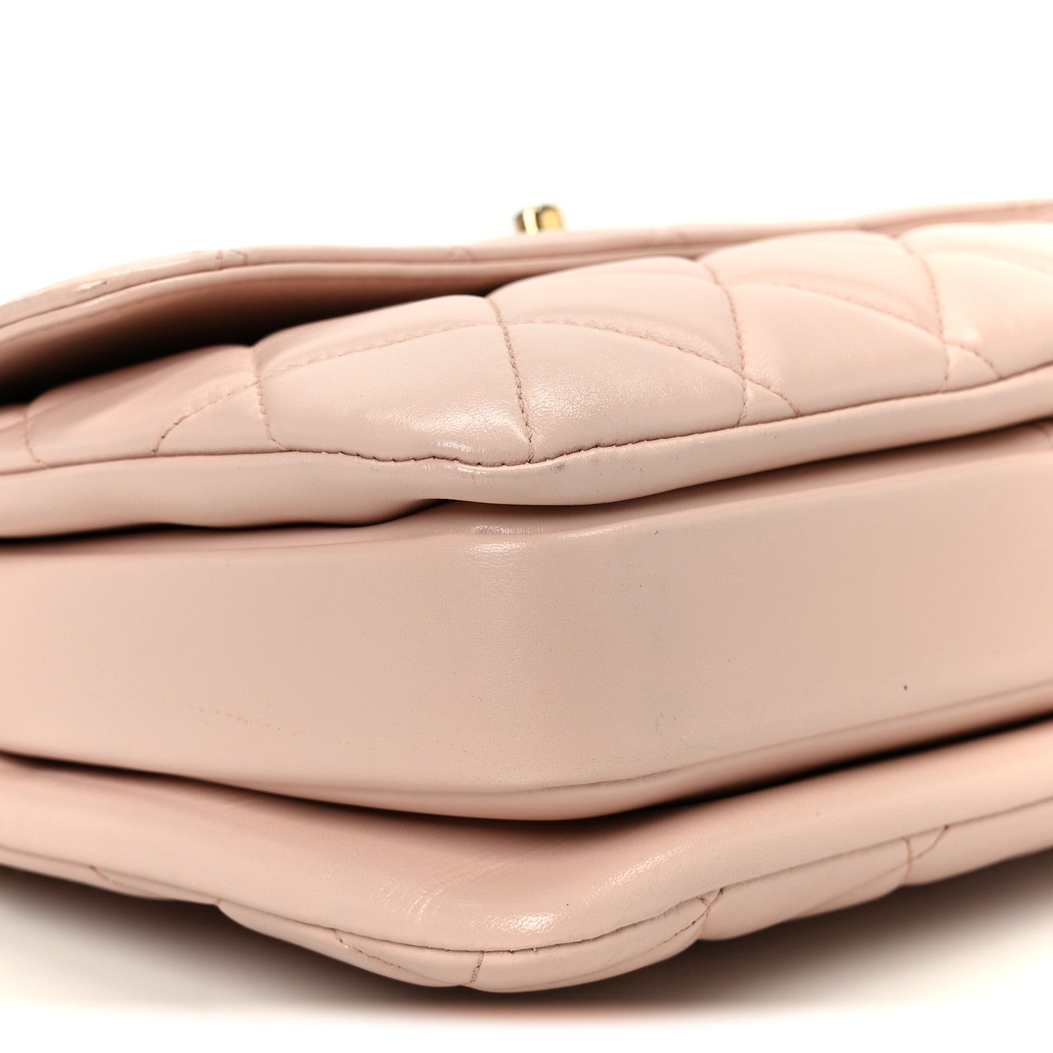 Chanel Lambskin Quilted Small Trendy CC Flap Dual Handle Bag Light Pink