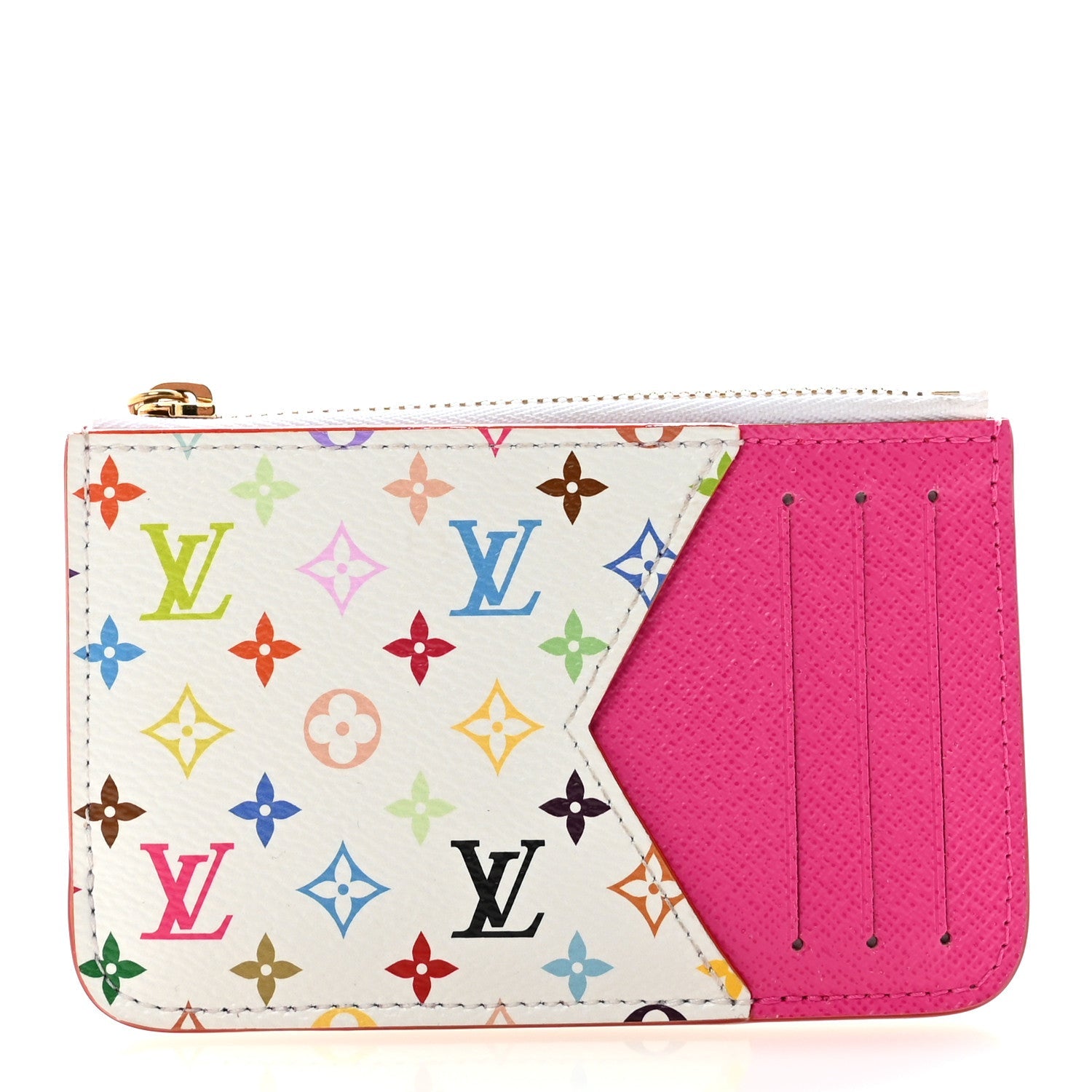Louis Vuitton LV X TM Monogram Romy Card Holder Kawaii Pink