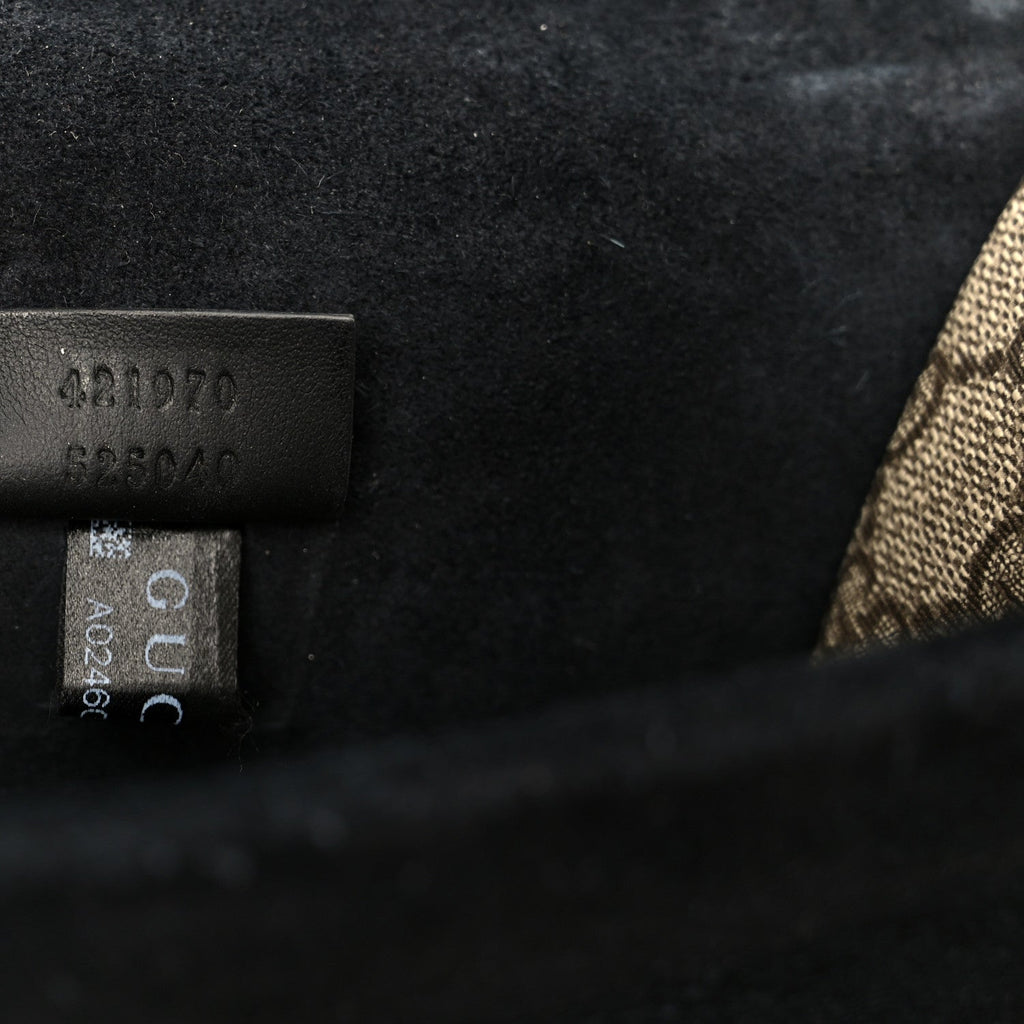 Gucci GG Supreme Monogram Mini Dionysus Shoulder Bag Black