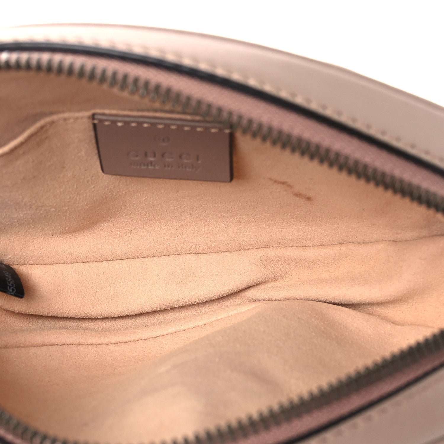 Gucci Calfskin Matelasse GG Marmont Belt Bag 85 34 Porcelain Rose