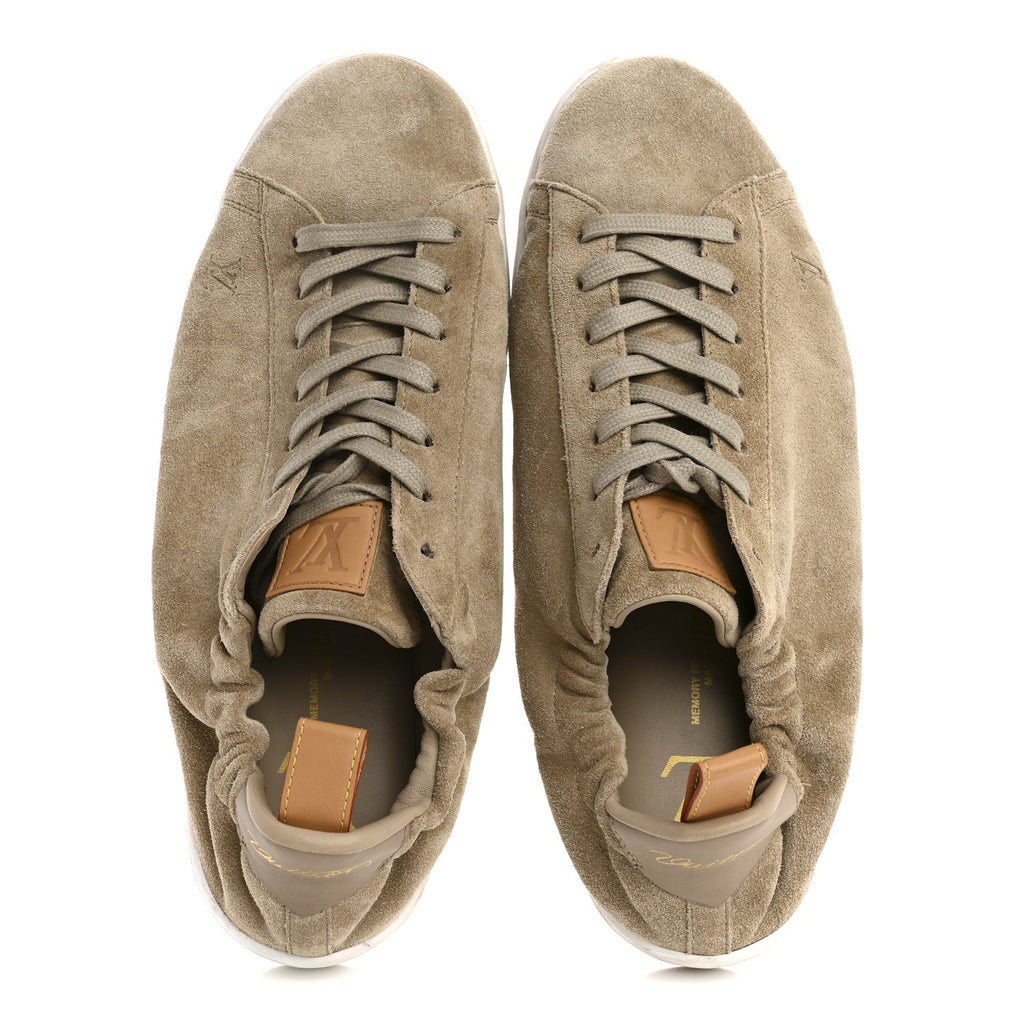 Louis Vuitton Suede Calfskin LV Soft Sneakers 9 Beige