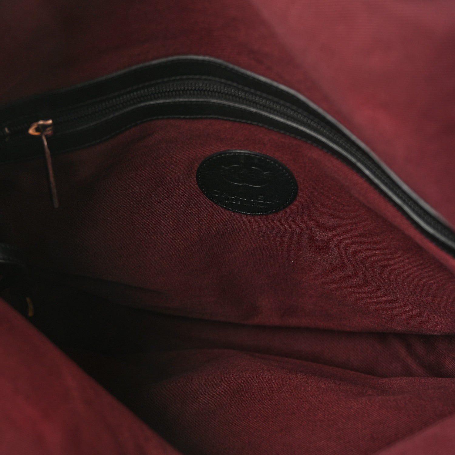 Chanel Coated Canvas Quilted Large Garment Travel Bag Black