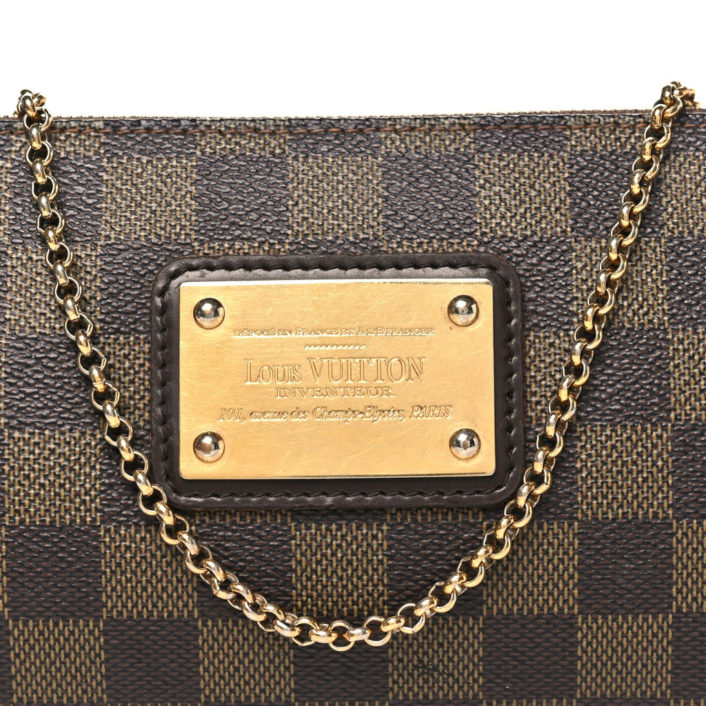 Louis Vuitton Damier Ebene Eva Clutch