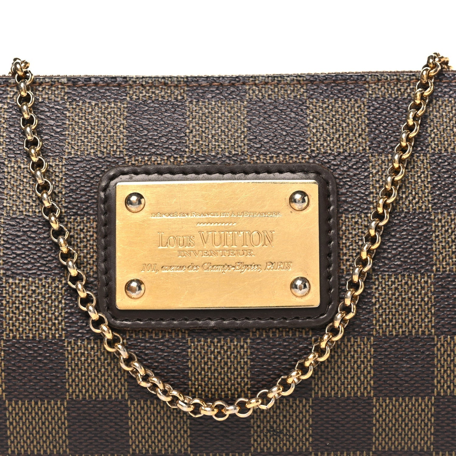 Louis Vuitton Damier Ebene Eva Clutch