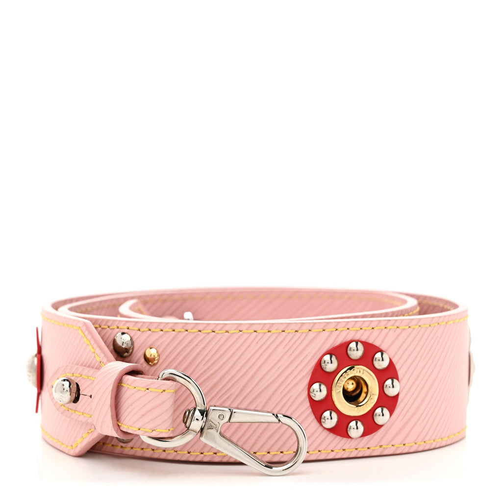 Louis Vuitton Epi Mechanical Flowers Bandouliere Shoulder Strap Rose Ballerine