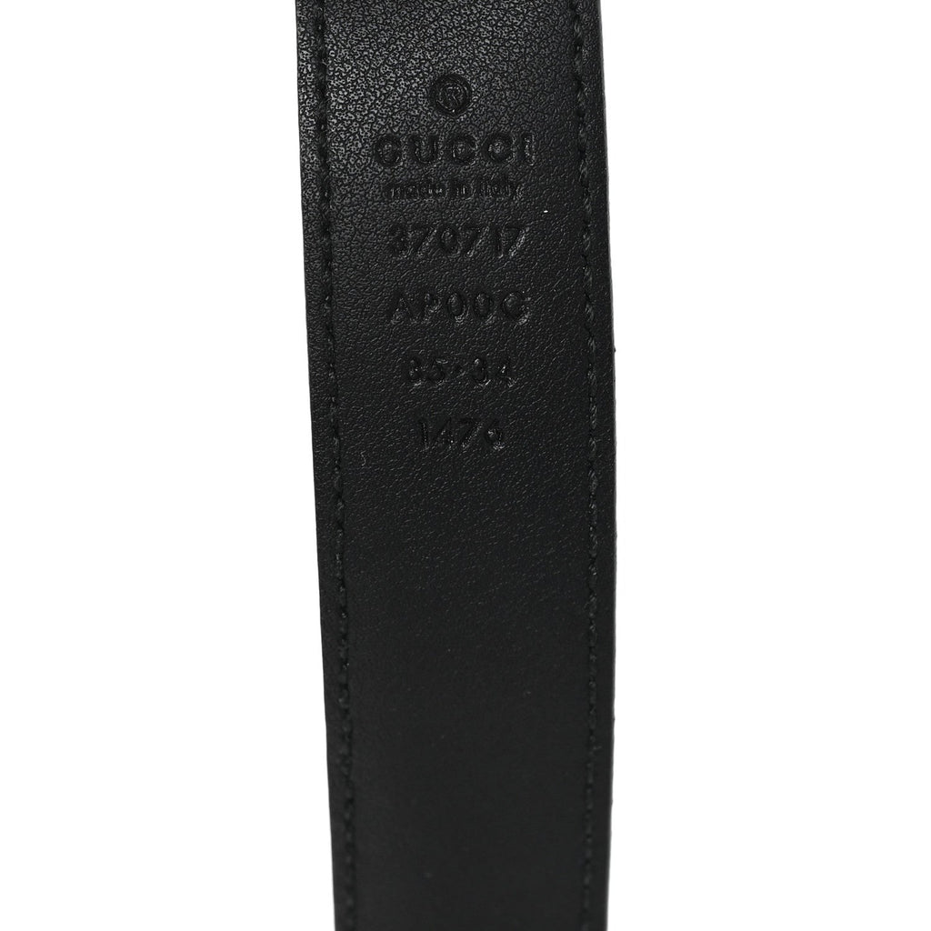 Gucci Moon Calfskin Interlocking G 25mm Belt 85 34 Black