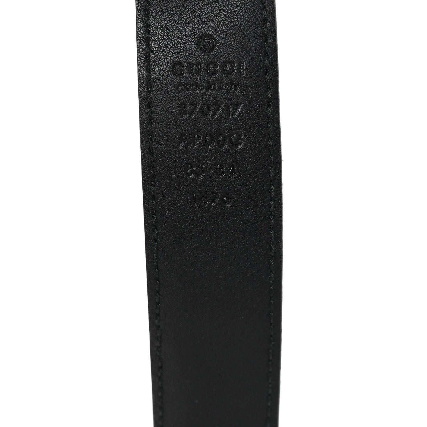 Gucci Moon Calfskin Interlocking G 25mm Belt 85 34 Black