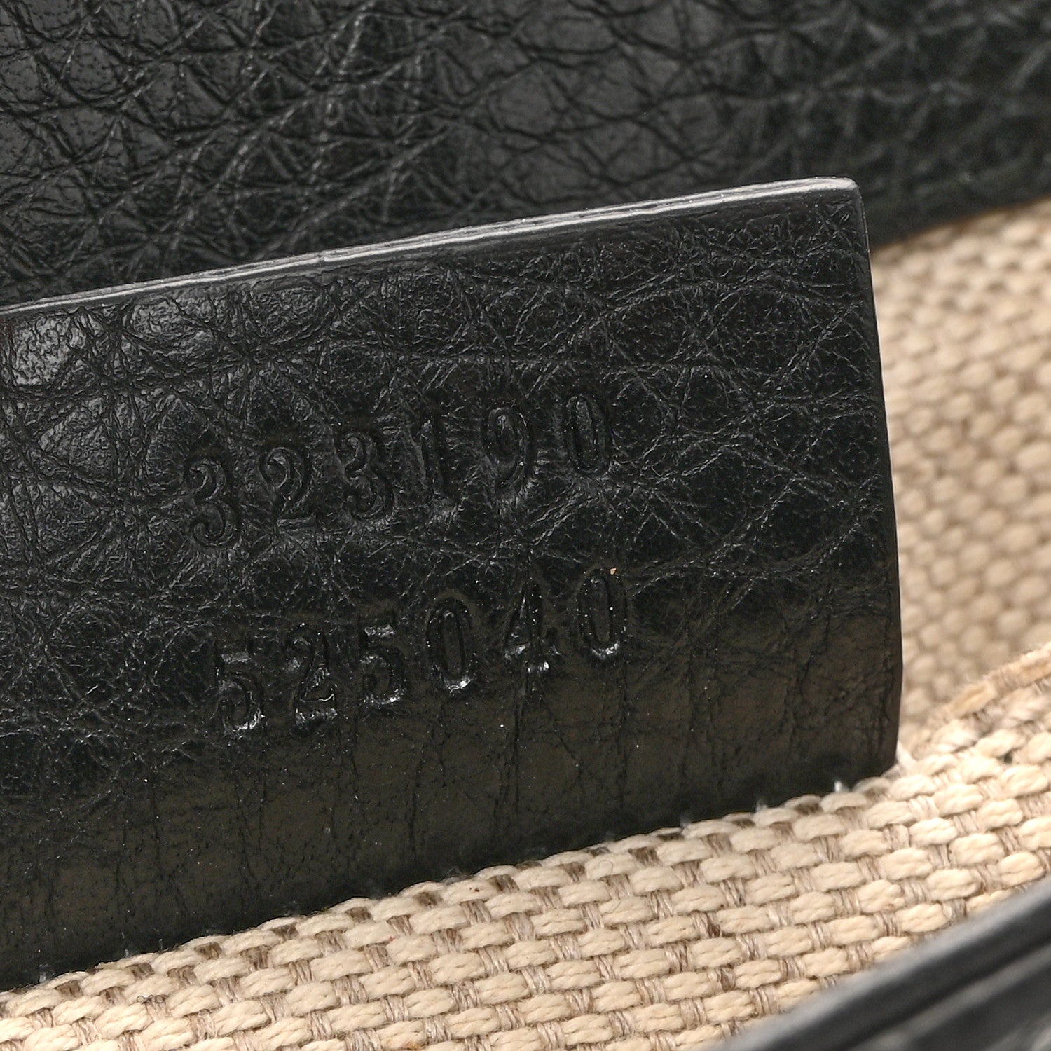 Gucci Pebbled Calfskin Small Soho Flap Crossbody Black