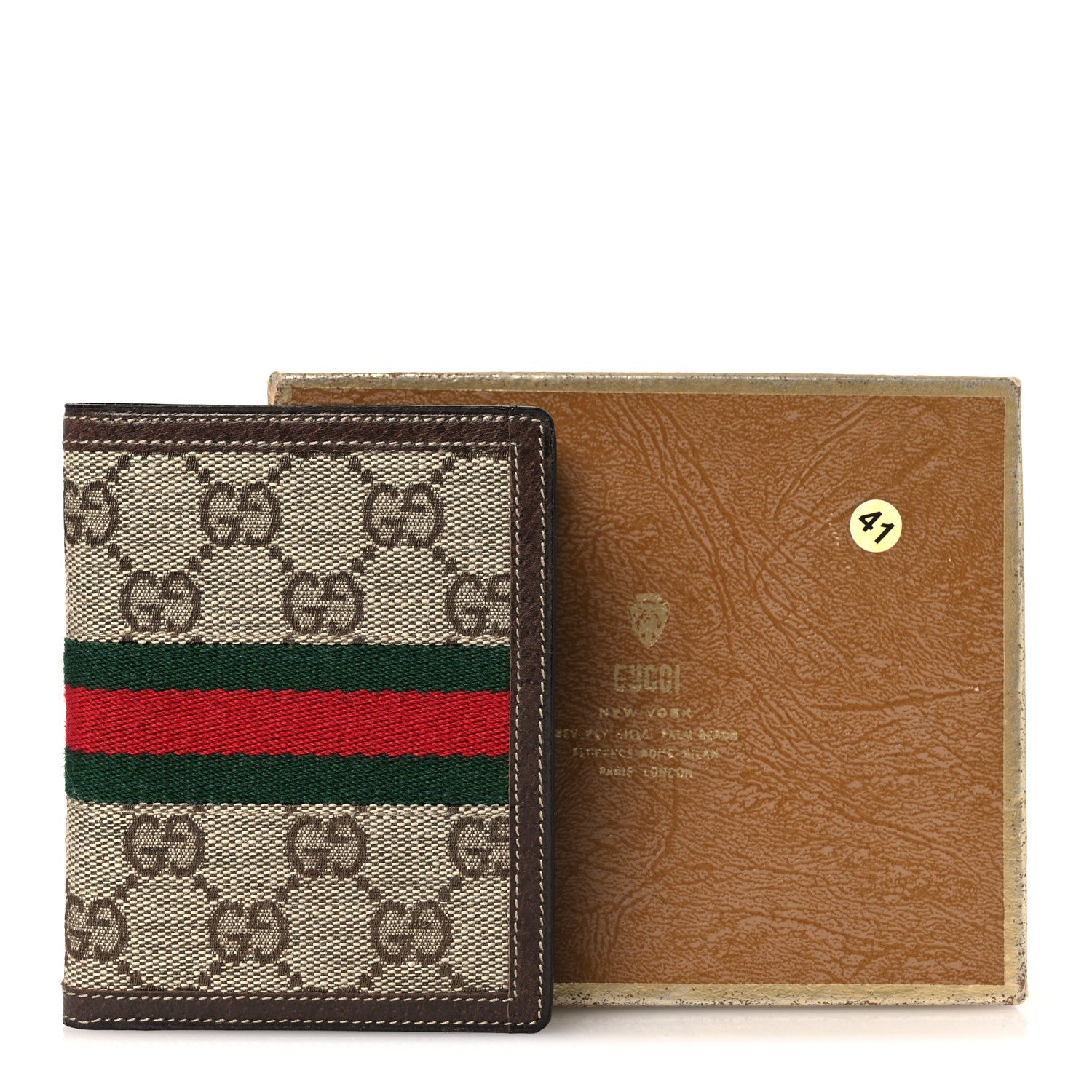 Gucci GG Monogram Web Address Book Agenda Brown