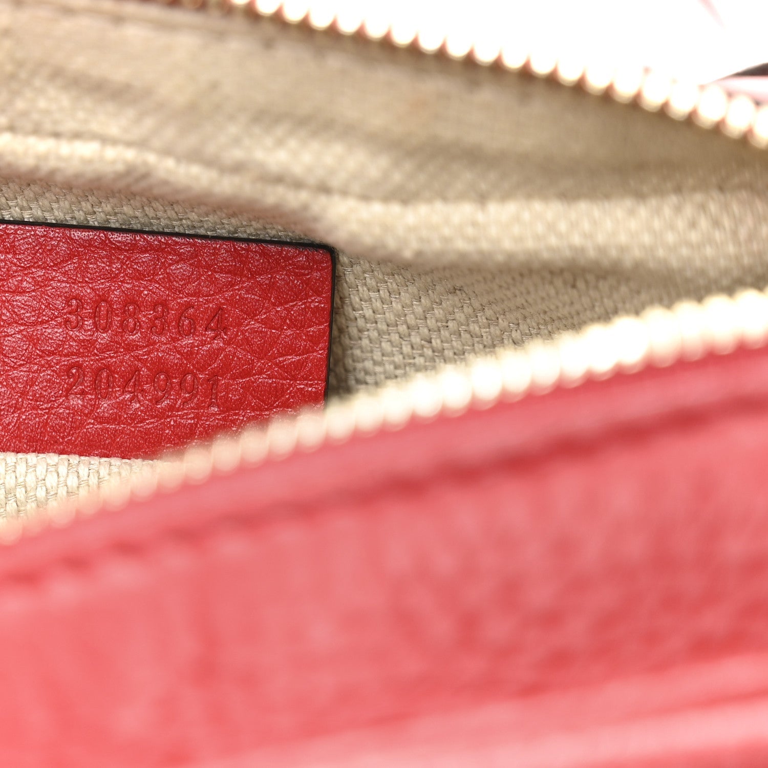 Gucci Pebbled Calfskin Small Soho Disco Bag Tabasco Red