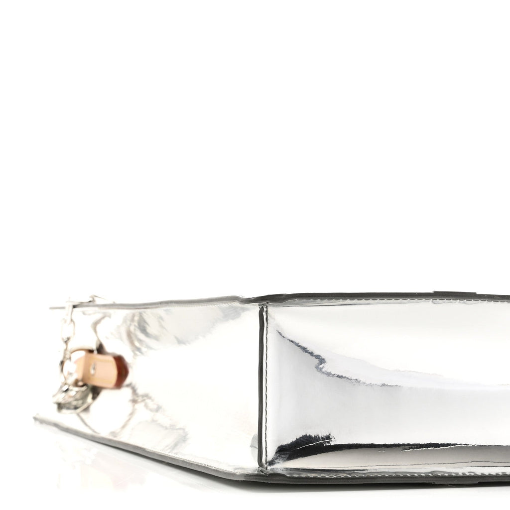 Louis Vuitton Monogram Mirror Sac Plat NM Silver