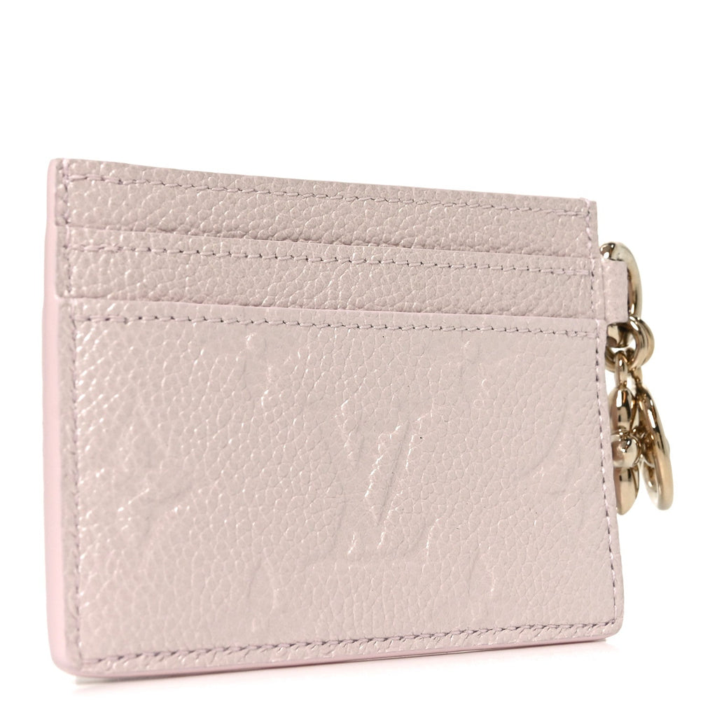 Louis Vuitton Empreinte Monogram LV Charms Card Holder Snowy Pearl